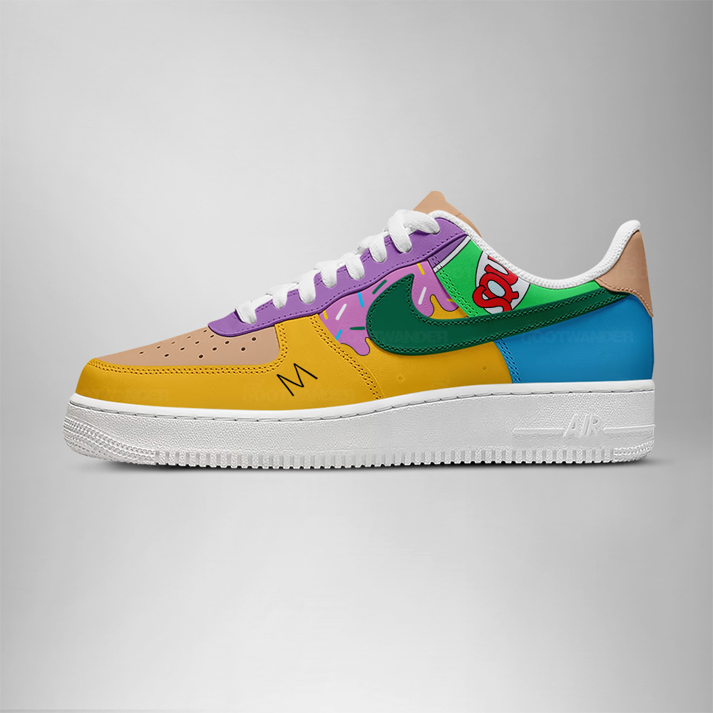 Bart Simpson Squishee Brain Freeze - The Simpsons AF1 Shoes - Image 3
