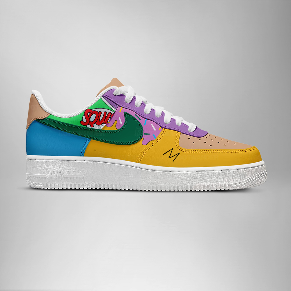 Bart Simpson Squishee Brain Freeze - The Simpsons AF1 Shoes - Image 2
