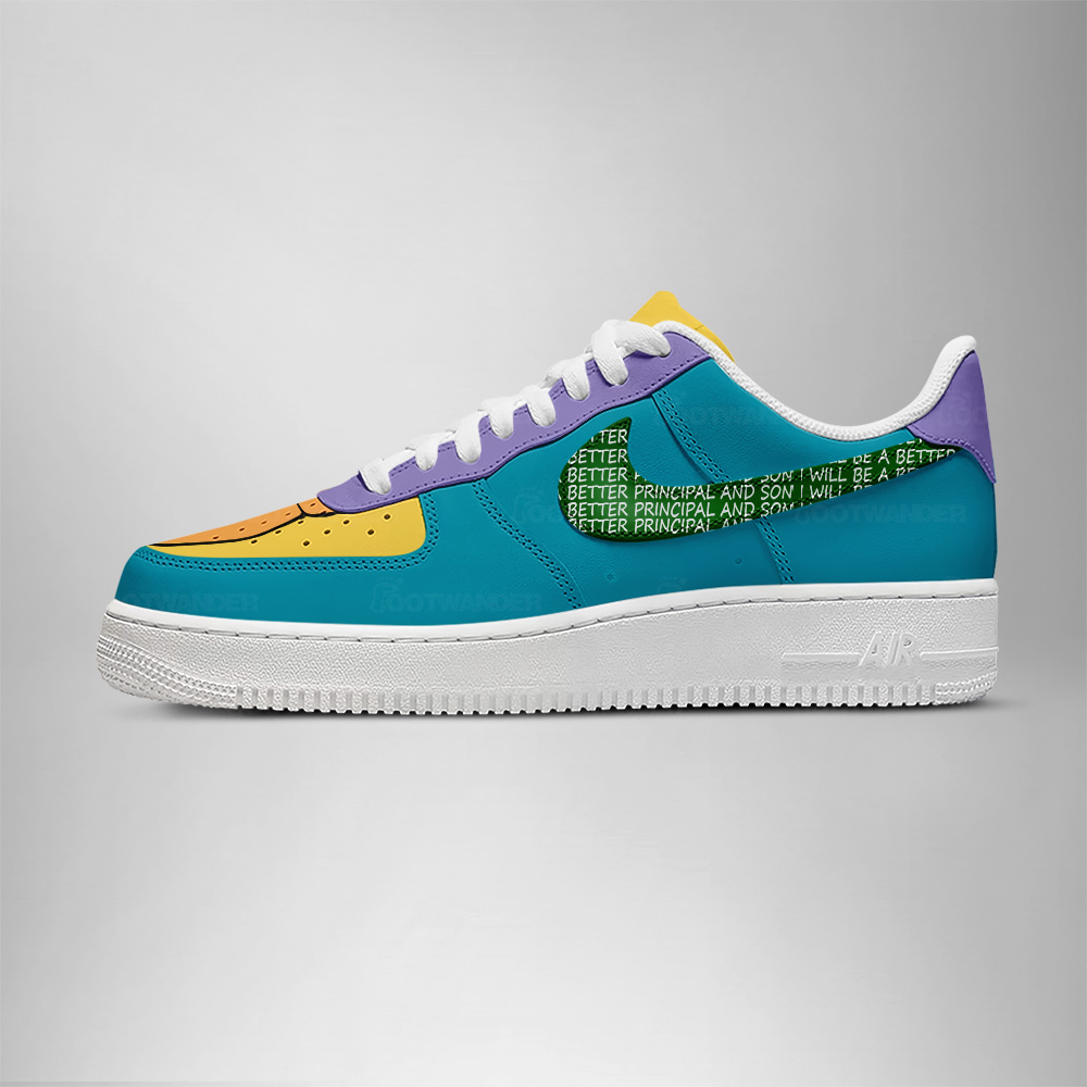 Walter Seymour "Skinny" Skinner - The Simpsons AF1 Shoes - Image 3