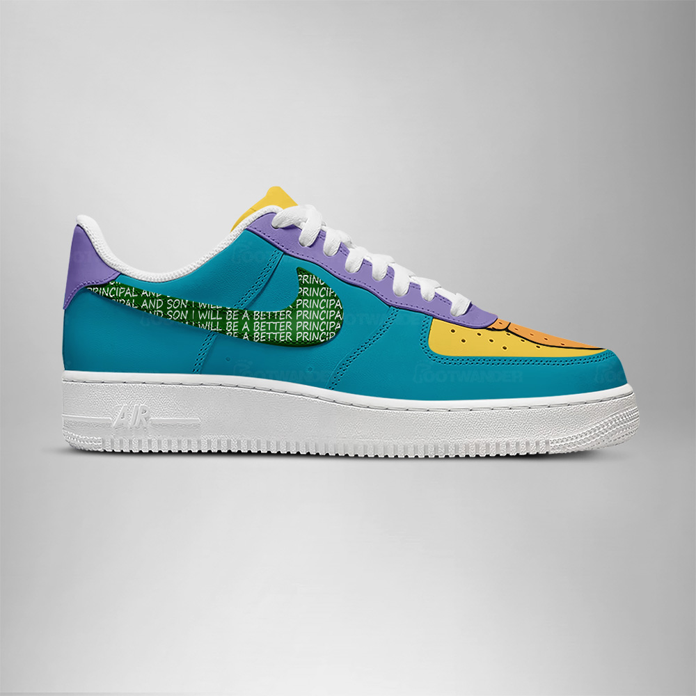 Walter Seymour "Skinny" Skinner - The Simpsons AF1 Shoes - Image 2